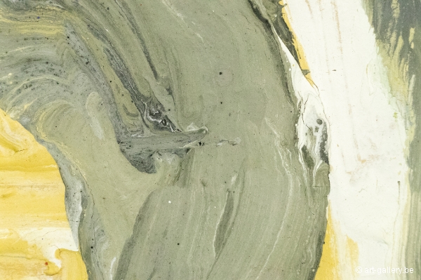 BOGART Bram - Composition jaune, blanc gris